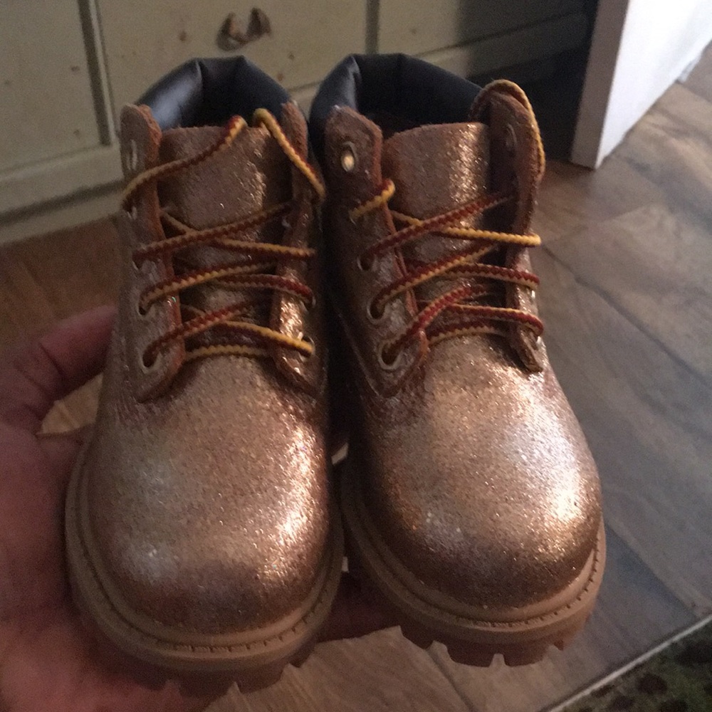 Glitterized Timberland Boots